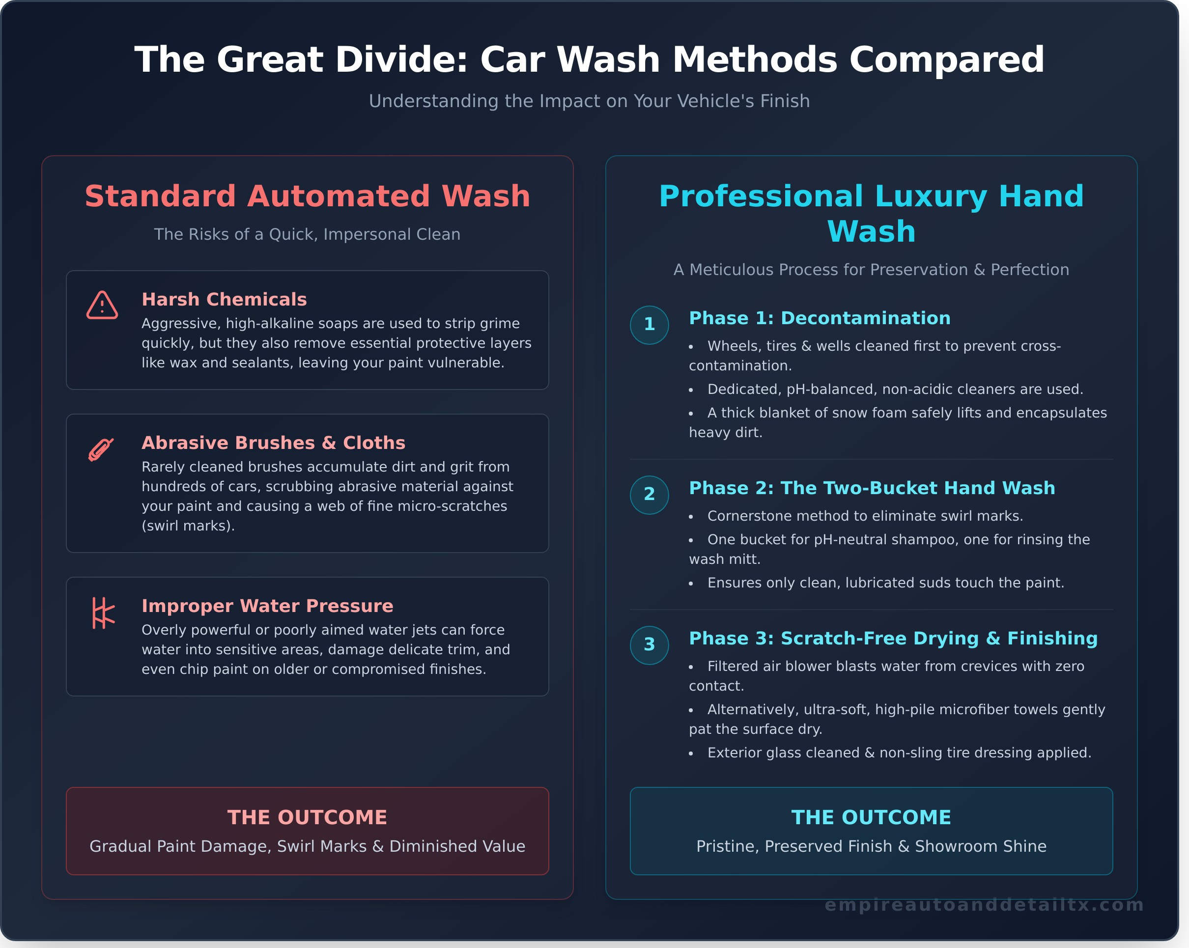 What is a Luxury Car Wash? Beyond the Bucket and Sponge - Infographic